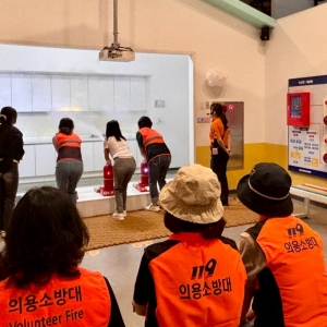 성산소방서 의용소방대원분들입니다.